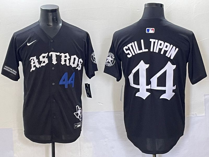 Men 2025 Houston Astros #44 Still Tippin Black Seven generations Joint Name Nike MLB Jersey style 3->houston astros->MLB Jersey